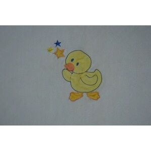 Northpoint Duck Baby Blanket Stars White Yellow Blue Orange Duckling Duckie